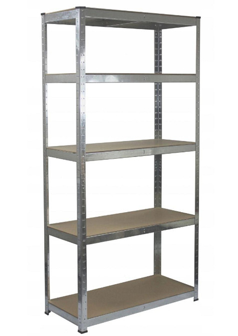 Стеллаж металлический 150x70x30 5 полок (серый) Киев - изображение 1