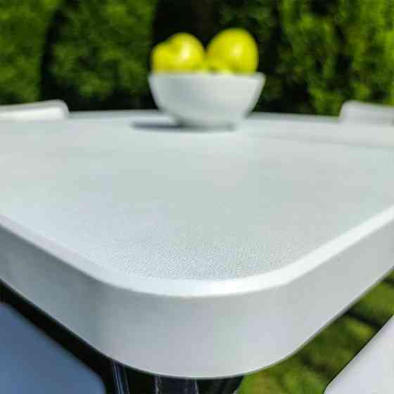 Складний набір меблів: стіл і 4 стільці з сумкою, білий Київ