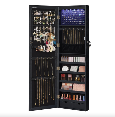 Дзеркало-шафа Leobert Kors з підсвіткою в стилі Loft чорний Київ