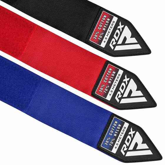 Бинти для боксу RDX RB Hand Wraps Combine 3 пари Red,Black,Blue (4.5м.) Каменское