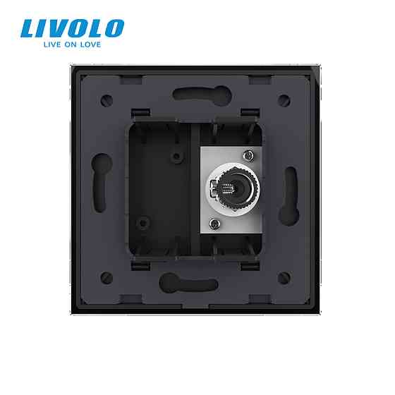 LIVOLO Розетка телевізійна Livolo чорний скло (VL-C791V-12) Коломия