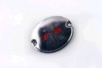 Накладка крышки сцепления мопед Дельта, мотоцикл Альфа (овальная, пластик) Мукачево - изображение 1