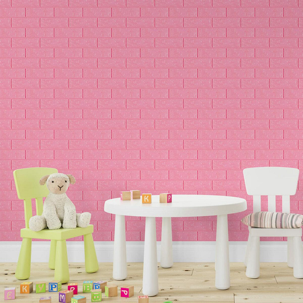 3D панель самоклеющаяся 700х770х3мм кирпич Розовый (004-3) SW-00000231 Киев - изображение 5