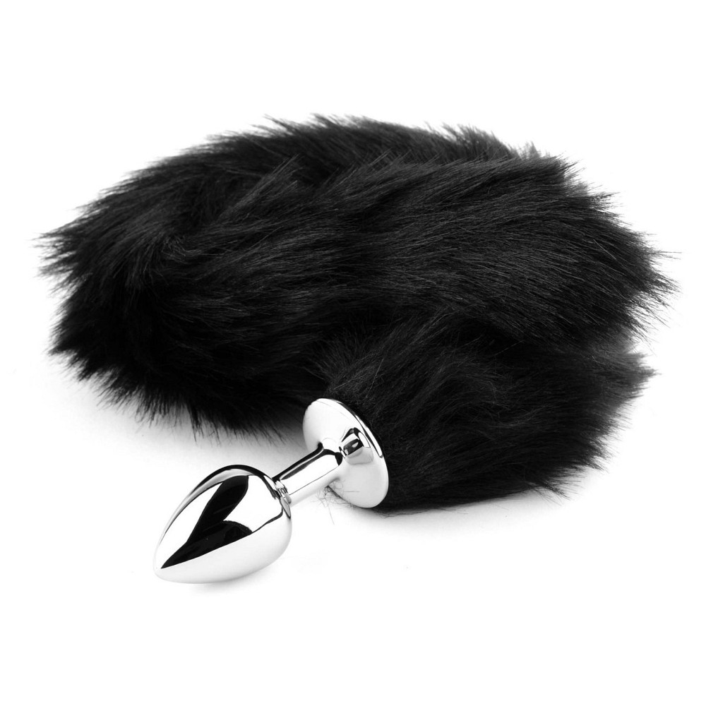 Анальная пробка Plug-Fox TAIL-Black XL Sex Aura Киев - изображение 4