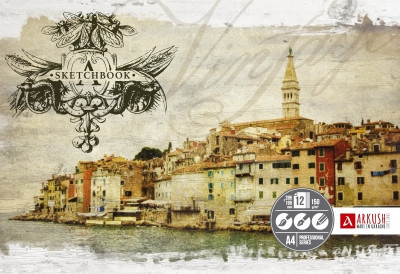 Скетчбук А4 "Аркуш" Місто, 12 арк, клеєний, 150г/м, 1SBA41504, шт Київ - фото 1