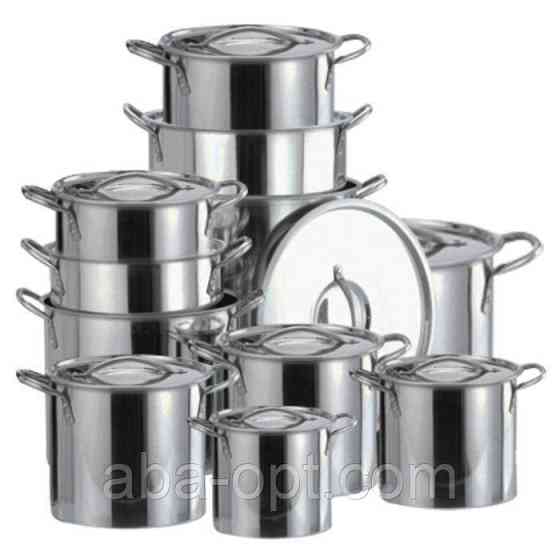 Набор кастрюль из нержавеющей стали  V 5 / 6 / 8 / 9 / 10 л ( шт ).Aba-Opt Одесса
