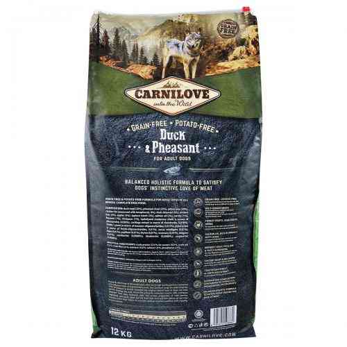 Корм сухий Carnilove Adult Duck and Pheasant для дорослих собак усіх порід з качкою та фазаном 12 кг Київ
