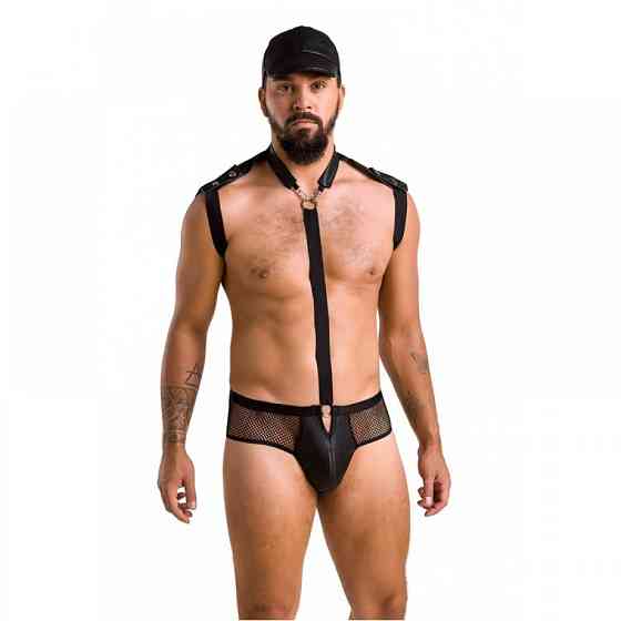 Чоловічий ігровий набір Passion 038 SET John black L/XL Sex Aura Київ