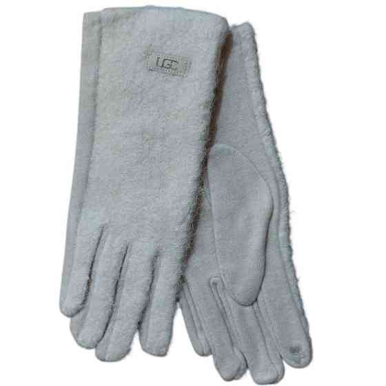 Перчатки сенсорные женские теплые one size бежевый Киев