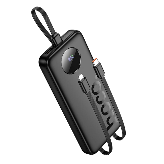 Павербанк 10000 mAh HOCO J132 Sabio 3 кабеля черный power bank повербанк Одесса