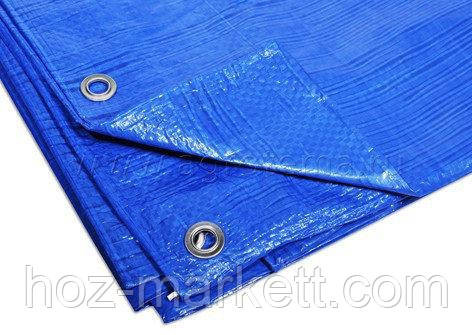 Тент 2 х 3 м 60 г/м2 від дождю та для тіні від сонця пропіленовий. Ламинирований з кільцями Харків - фото 2