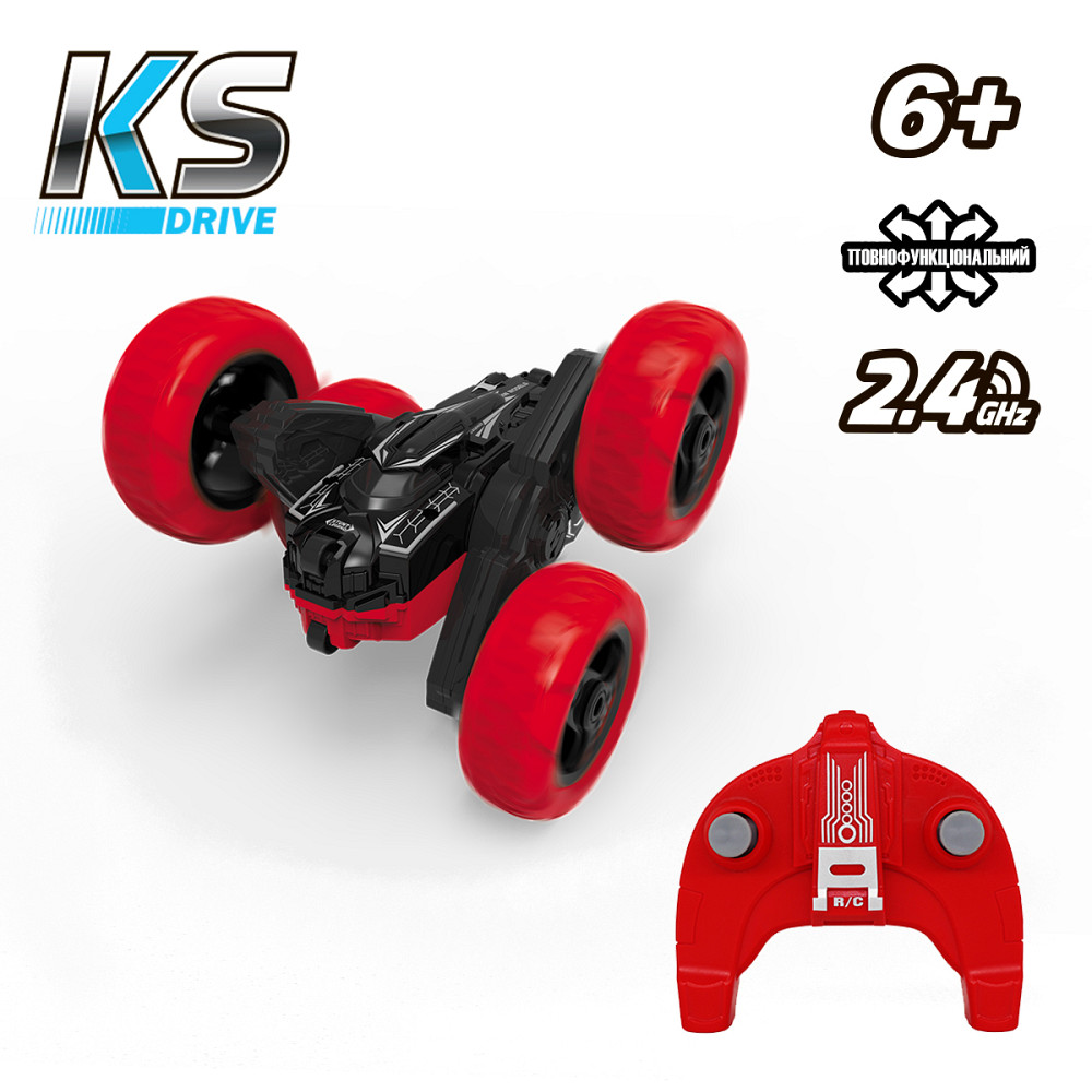 Автомобіль KS Drive на р/к - Трюковий (2.4Ghz, червоно-чорний) Дніпро - фото 11