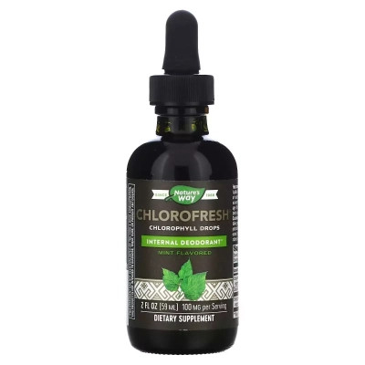 Витаминно-минеральный комплекс Nature's Way Хлорофилл в каплях, вкус мяты, Chlorofresh, Chlorophyll Drops, 59 мл (NWY-10008) Винница - изображение 1