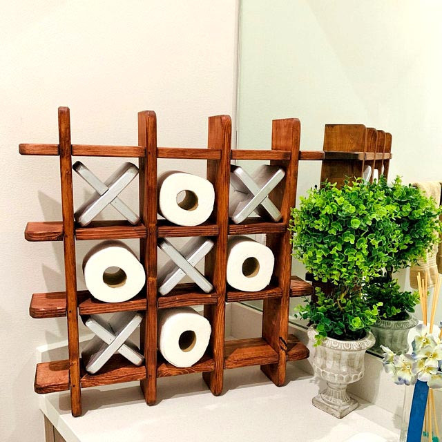 Тримач для туалетного паперу "Оксиджен" махагон-зефір Миколаїв - фото 1