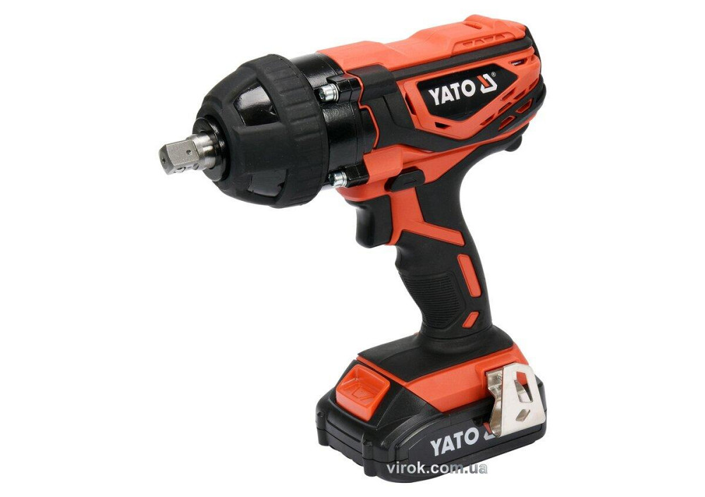 Гайковерт ударний акумуляторний YATO 18В, 2 АГод. квадрат 1/2