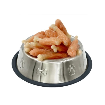 Лакомство для собак Lucky Star Мягкая куриная голень с кальциевой костью 7 см 500 г (4820144201202) Винница - изображение 2