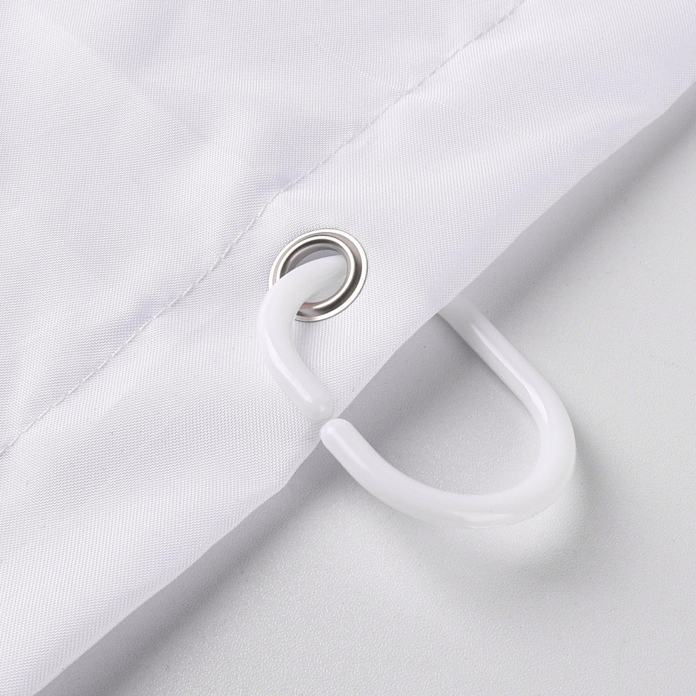 Шторка для ванны из полиэстера водонепроницаемая Bathlux 180x180 см с кольцами, занавеска для ванной комнаты Каменец-Подольский - изображение 7