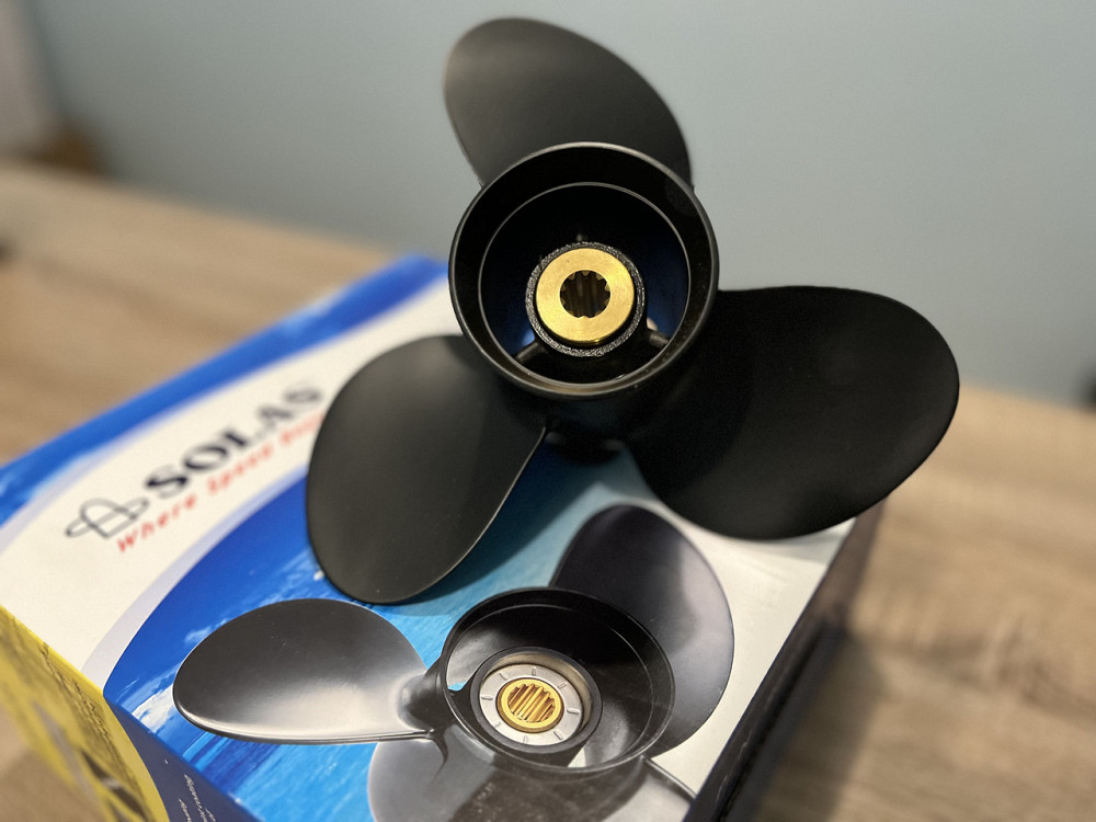 Винт гребной лодочный Solas  Tohatsu (3x11.4x12RB) 3T5B64525-0 Киев - изображение 2