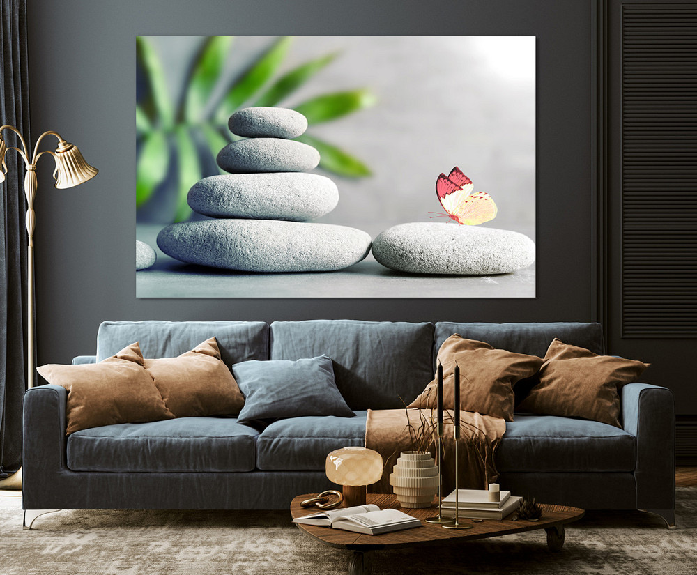 Картина полотно у вітальню / спальню  Спа камни    MLP_374 ( 60х30см ) 80x120 см Київ - фото 3