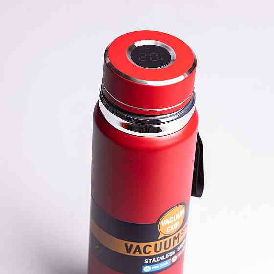 Термос Vacuum Sports  с датчиком температуры 1 л красный HP-14-30R Киев