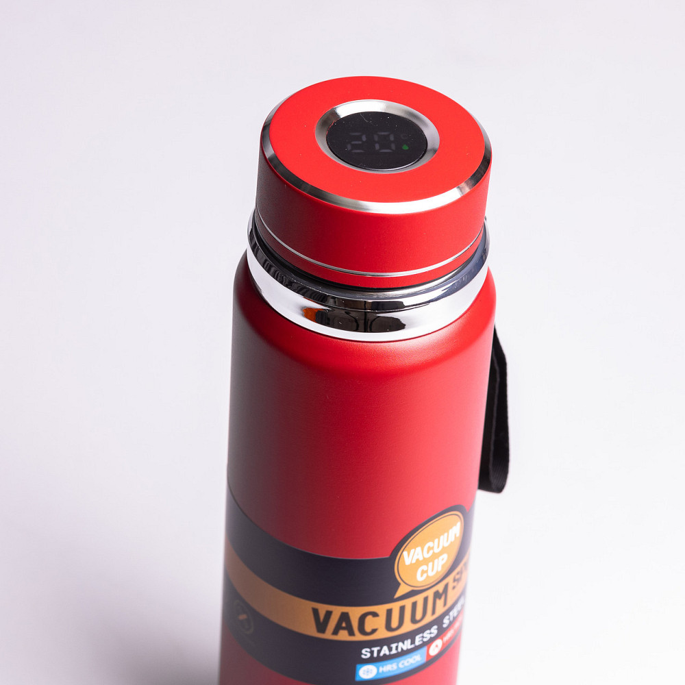 Термос Vacuum Sports  с датчиком температуры 1 л красный HP-14-30R Киев - изображение 5