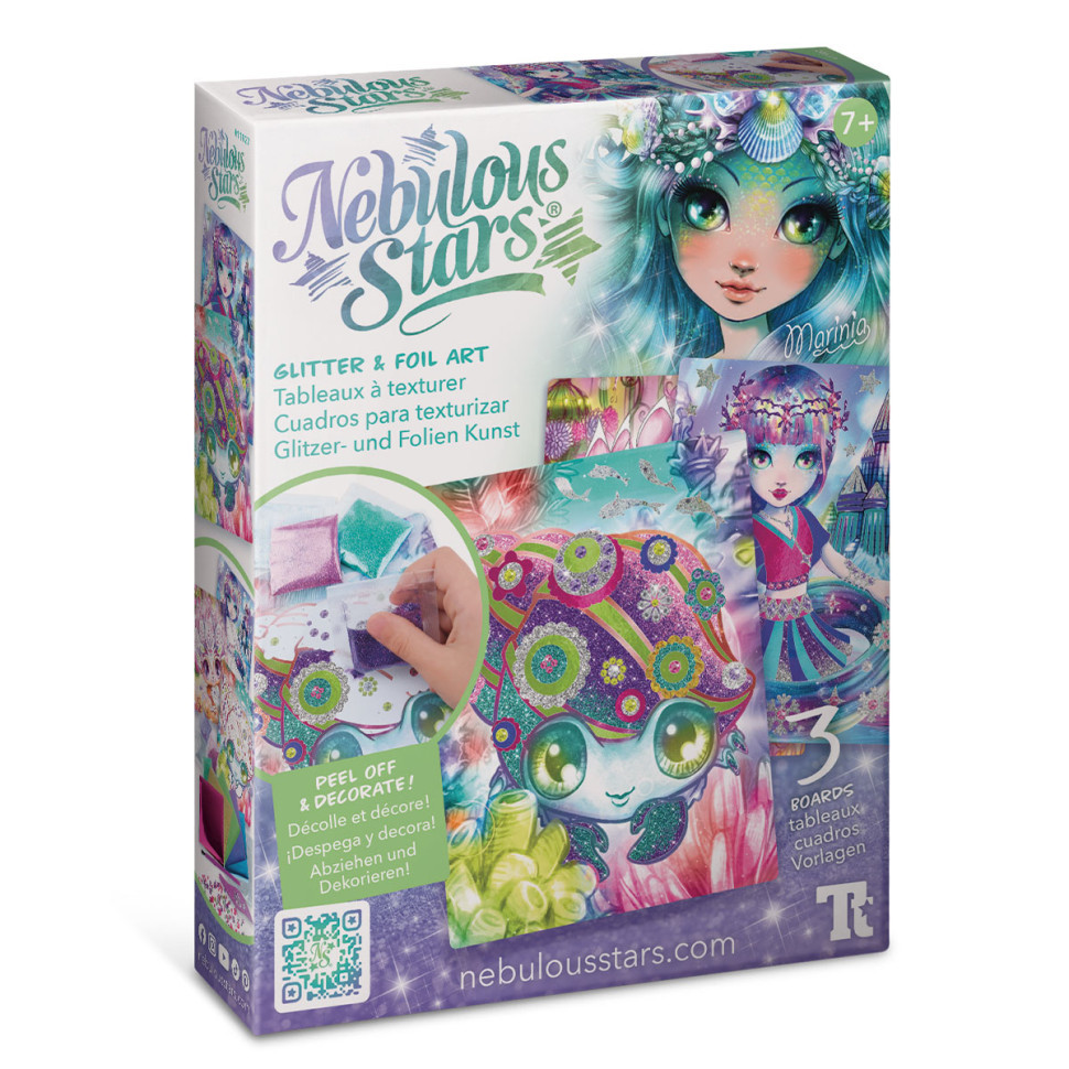 Набір для творчості Зоряні блискітки та фольга Nebulous Stars 11027, 3 шаблони для декорування Вінниця - фото 1