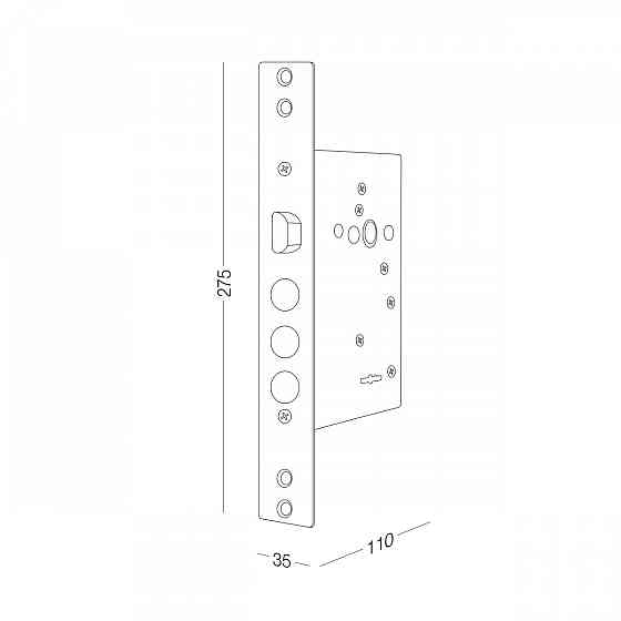 ЗАМОК ДЛЯ ВХІДНИХ ДВЕРЕЙ СУВАЛЬДНИЙ HR-04S Київ