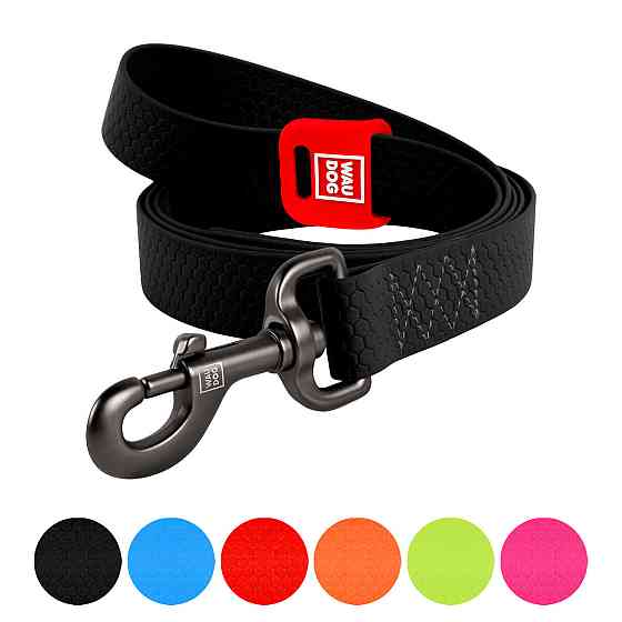 Повідець для собак водостійкий WAUDOG Waterproof, L-XXL, Ш 25 мм, Д 500 cм, чорний Київ