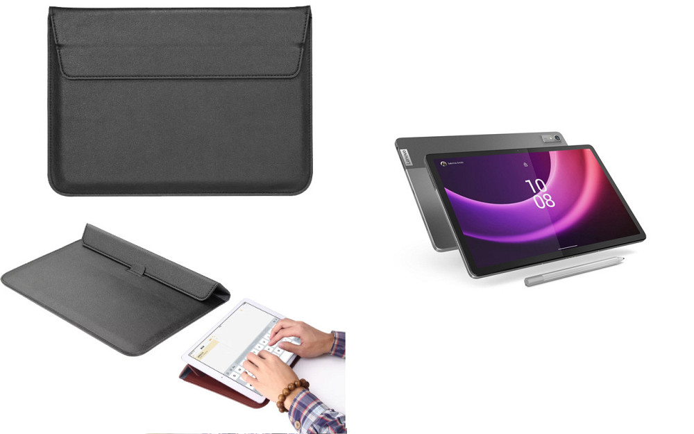 Чохол-конверт VitoCase для Lenovo Tab P11 (2nd Gen), Tab P11 Pro (2nd Gen), з функцією підставки для планшета Чорний Київ - фото 1