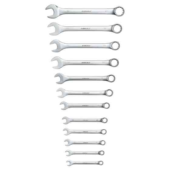 Sigma Ключи рожково-накидные 12шт 13-32мм CrV satine (тк чехол) SIGMA (6010211) Київ