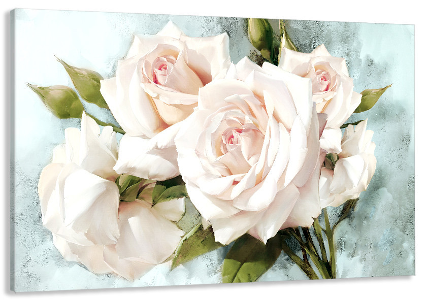 Картина холст в гостиную / спальню   Ніжні Троянди    MLP_134 80x120 см Киев - изображение 1