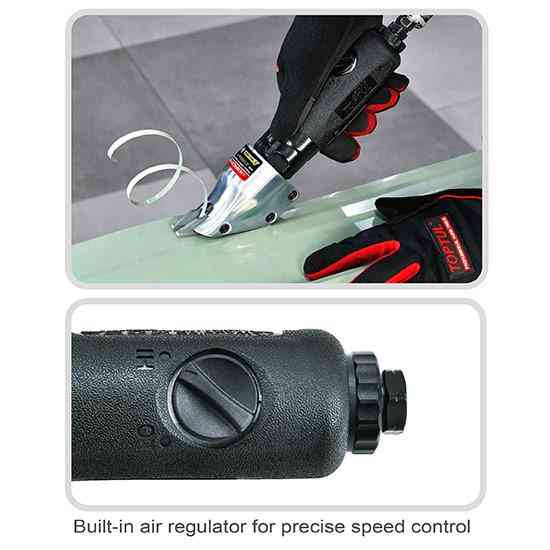 Ножиці пневматичні для різання листового металу 2600об/хв, сталь 1,2 мм, алюміній 1,6 мм TOPTUL KBHD0126 Одеса