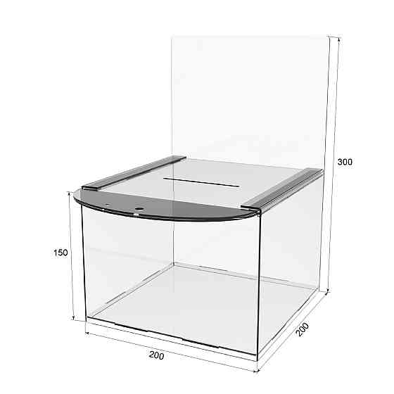 Ящик для пожертвований EKOSTAR 200х200х150/300мм Киев