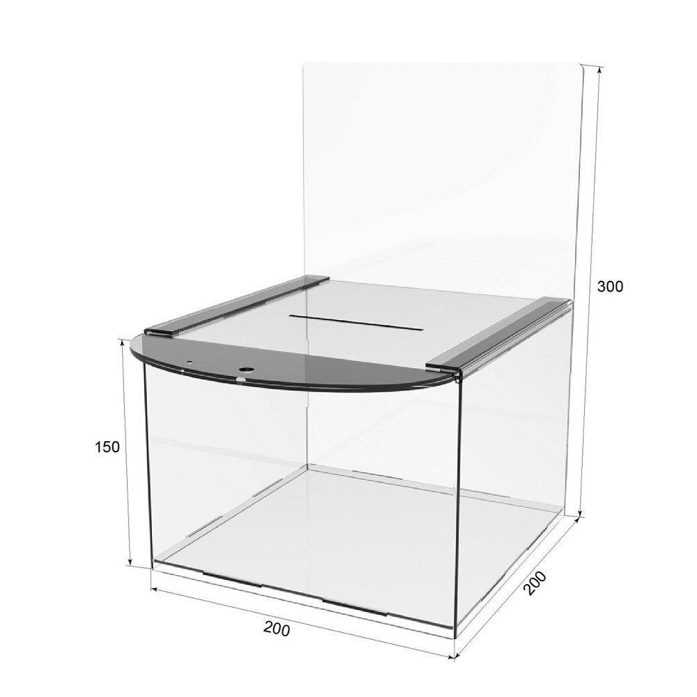 Ящик для пожертвований EKOSTAR 200х200х150/300мм Киев - изображение 4