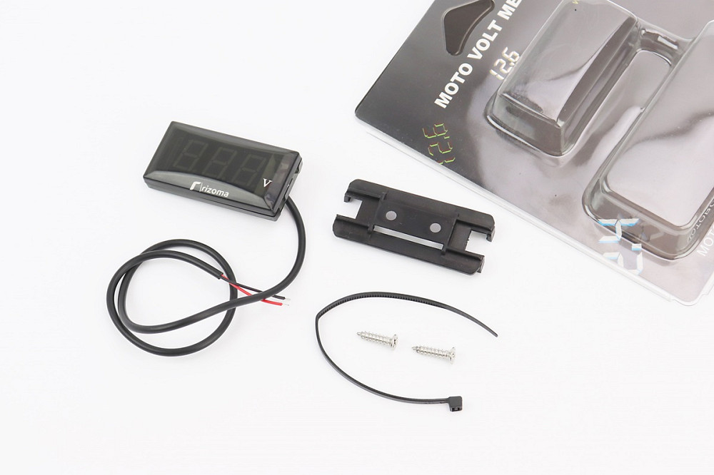 ВОЛЬТМЕТР із дисплеєм, червоний циферблат (універсальний, компактний) Київ - фото 1