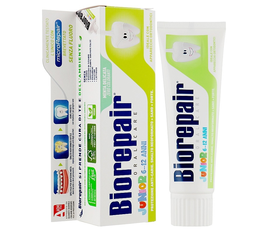 Детская зубная паста 6-12 лет Junior BioRepair 75 мл Киев - изображение 3