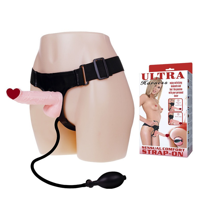 Страпон - Ultra Harness With Pump Sex Aura Київ - фото 1