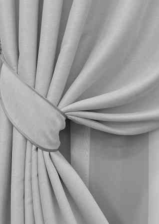 Комплект готових штор VR-Textil Блекаут двосторонній Eclipsе № 1791ш Світло-сірий 130х270 см 2 шт (39-990) Київ