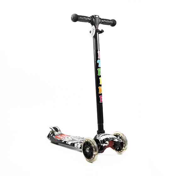 Самокат детский трехколесный iTrike MAXI JR 3-055-L-WP8 со светящимися колесами и передней фарой, руль 79-88см Каменец-Подольский