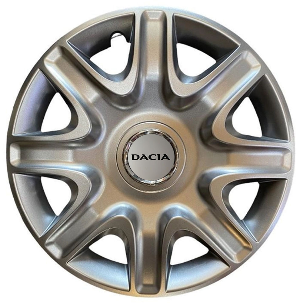 Автомобильные модельные колпаки R15 Dacia 332 4шт, SJS, серебряные Киев - изображение 1