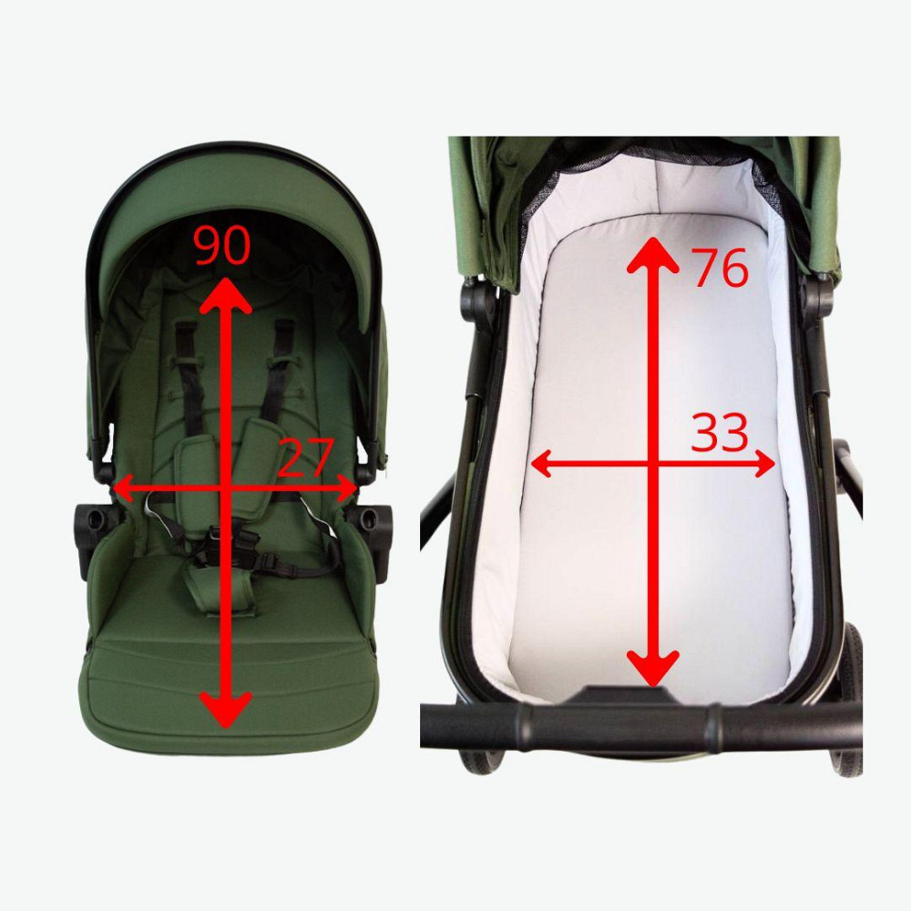 Коляска для дитини універсальна 3 в 1 FreeON Zack, olive Київ - фото 15