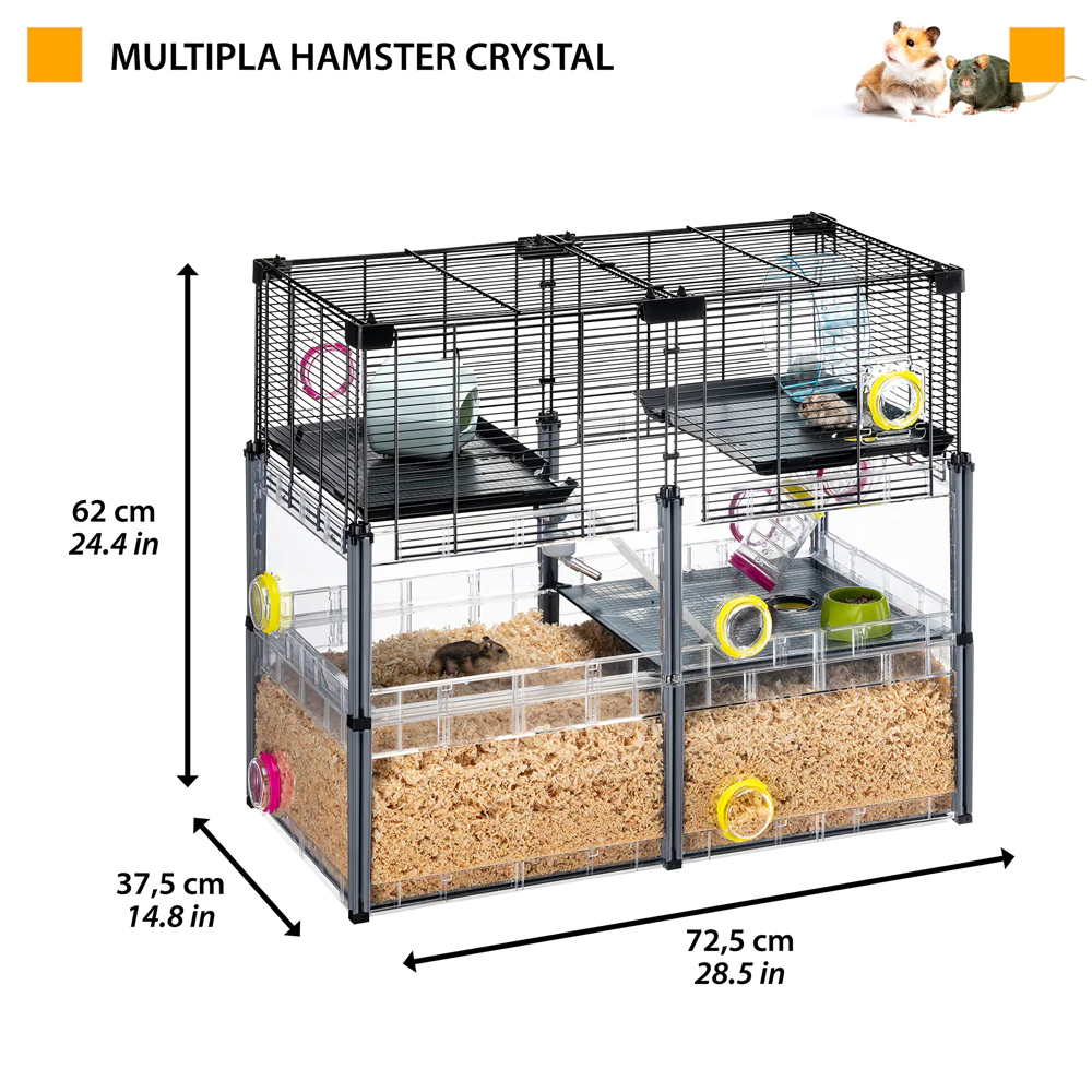 Клетка для хомяков и мышей с аксессуарами Ferplast Multipla Hamster Crystal (Ферпласт Мультипла Хамстер) Запорожье - изображение 3