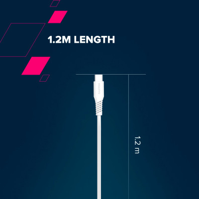 Дата кабель USB-C to Lightning 1.2m CLN30SC C-L 30W White Canyon (CNS-CLN30SC12W) Винница - изображение 5