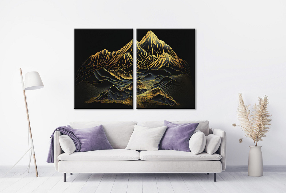 Модульна картина у вітальню/ спальню Горі TLV-2_130 70x102 см Київ - фото 2