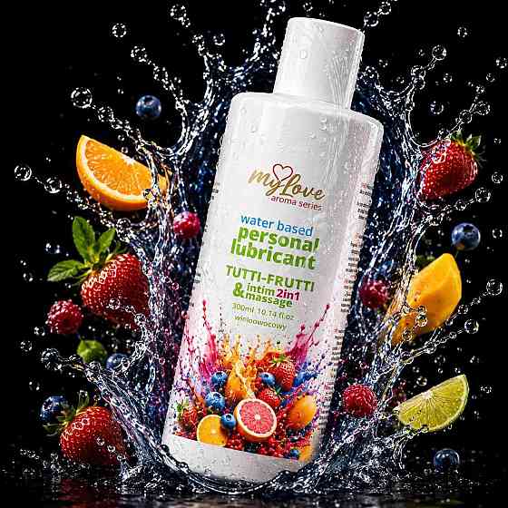 2в1 лубрикант та масажний гель - MyLove Aroma Series Intim&Massage Tutti-Frutti, 300 мл Sex Aura Київ
