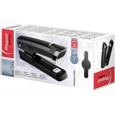 Степлер Maped ESSENTIALS METAL, металлический, 25л., (скобы 24/6, 26/6), ч (MP.354311) Винница