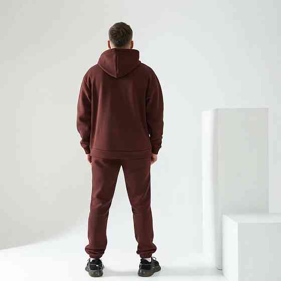 Чоловічий спортивний теплий костюм на флісі Коричневий 46/48 Харків