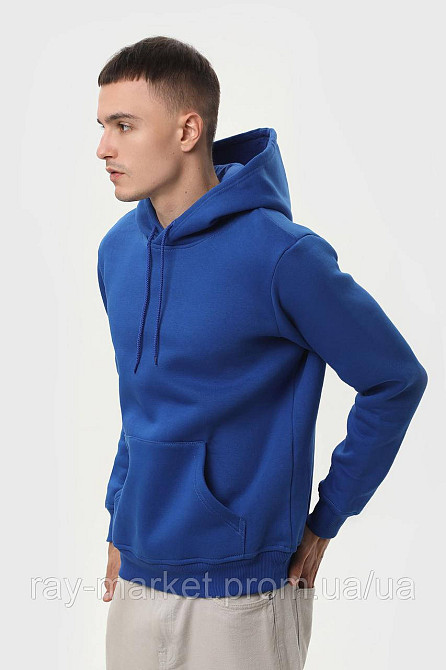 Худи мужское базовое утепленное RAY BASIC васильковое (U0401M-Royal Blue) L Киев - изображение 2