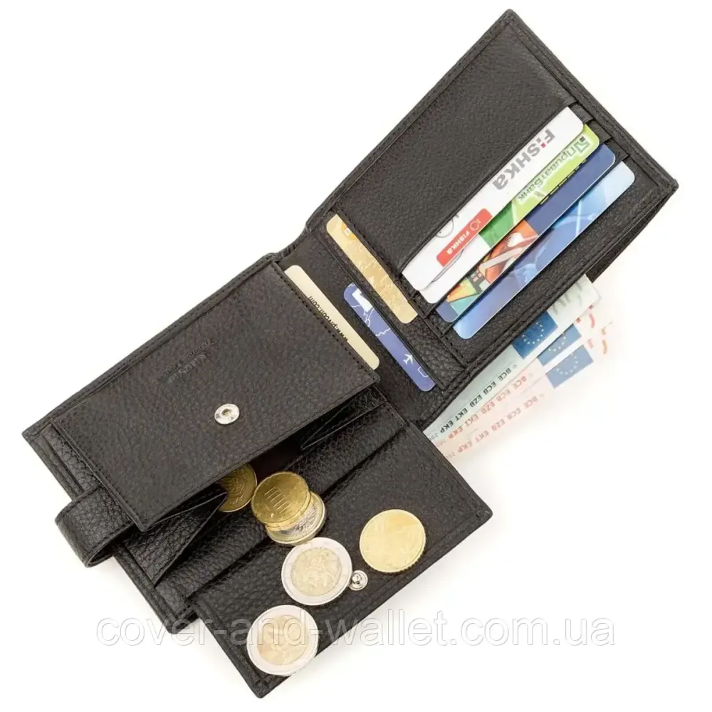 Якісний тонкий чоловічий шкіряний гаманець Karya 0411-45 Київ - фото 10