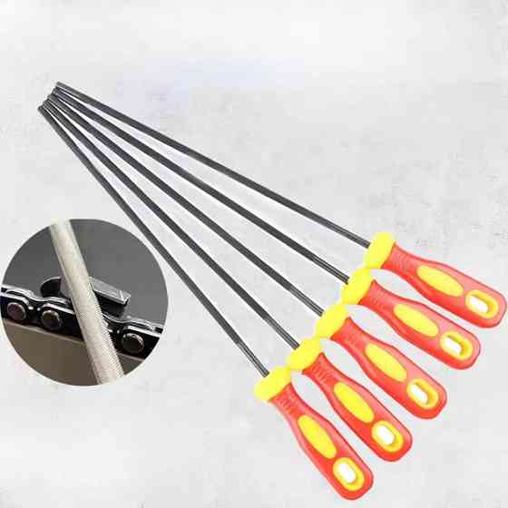 Круглий напильник 4 мм для ланцюгової пилки з тримачем Київ